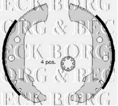 BORG & BECK bbs6231 -  Комплект тормозных колодок